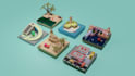 design 3d low poly game assets