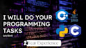 do cpp, c sharp and python assignment project tasks