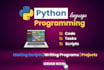 create python scripts, programs and apps