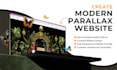 create a modern parallax website with scrolling effects