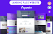 do high converting html landing page design or one page website