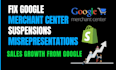 fix google merchant center suspension