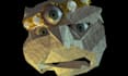 make a retro 3d low poly cgi scene