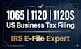 prepare and file US business tax returns 1065, and 1120