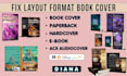 do book cover formatting layout design for amazon kdp paperback and acx
