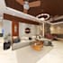 design realistic living and dining area