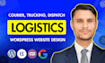 create logistics website, medical courier, trucking, transport, dispatch website