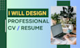 design professional CV resume using canva