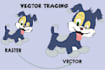 manually vector trace, convert jpg to vector, and redraw logo