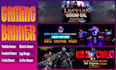 design gaming youtube twitch twitter header facebook anime style banner and logo