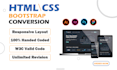 convert psd to html css and bootstrap hand coding web design