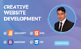 design website by html, CSS, bootstrap, javascript
