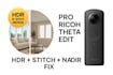 stitch and professionally edit ricoh theta 360 images