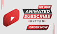 design and animate subscribe animation and bell icon animation overlay