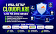 setup cloudflare, and fix dns, cname, dkim, spf, mx related issues