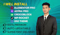 install elementor pro astra pro crocoblock wp rocket divi theme
