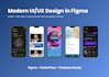 design modern UI UX for mobile apps and websites in figma