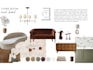 create attractive interior design mood board and floor plan