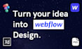 design webflow website and convert figma to webflow