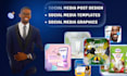 design your awesome social media posts and banner