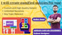 create high quality gamified quizzes and kahoot on any topic