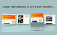 design creative one page website