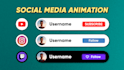 create youtube, twitch and social media animation