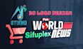 design and convert 2d to 3d logo for your business