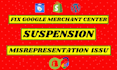 fix google merchant center suspension