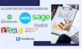 handle your bookkeeping with quickbooks, xero, zoho