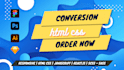 convert PSD, sketch, figma, xd to HTML, CSS, javascript