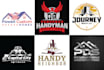 design real estate, home, property, construction logo