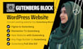 build wordpress website using gutenberg block editor