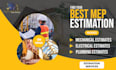 do mep material takeoff and cost estimation of construction projects