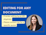 edit any document or text
