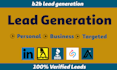 do b2b lead generation and finding valid email from linkedin