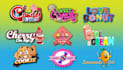 create unique candy,restaurant food logo and label designs