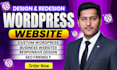 do wordpress website development, design or redesign wordpress business website