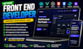 be your front end developer in website development