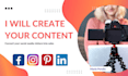 create your content for social media