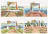 draw your wedding venue photo in watercolor illustration