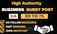 publish business guest posts on high da business blogs do follow backlinks