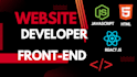 be your front end web developer using react js next vue js nuxt js angular