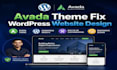 fix avada theme issues and customize wordpress websites