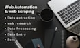 do web scraping,automation,web crawler, data extraction