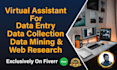 do fastest data entry, copy paste and web research