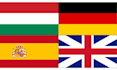 translate between english, hungarian, spanish and german