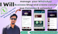 design a whatsapp business catalogue and a product catalogue