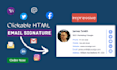 create HTML email signature