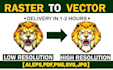 vector tracing, vectorize, convert to vector, redraw the logo